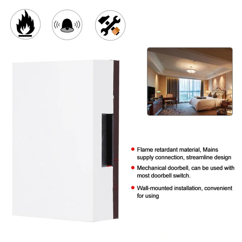 intercom with camera 220V Wired Doorbell Manual Ding Dong Bell Chime For Home Hotel Access Control System Timbre Puerta Casa Smart Doorbell audio intercom system