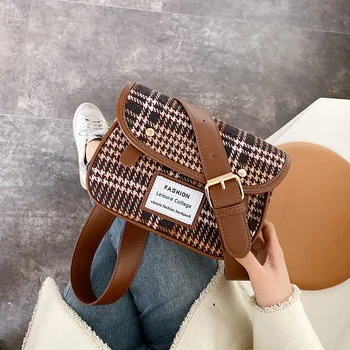 

bag for women Autumn and winter popular small bag women new wave Korean Joker woolen cloth shoulder bag fashion slung square bag