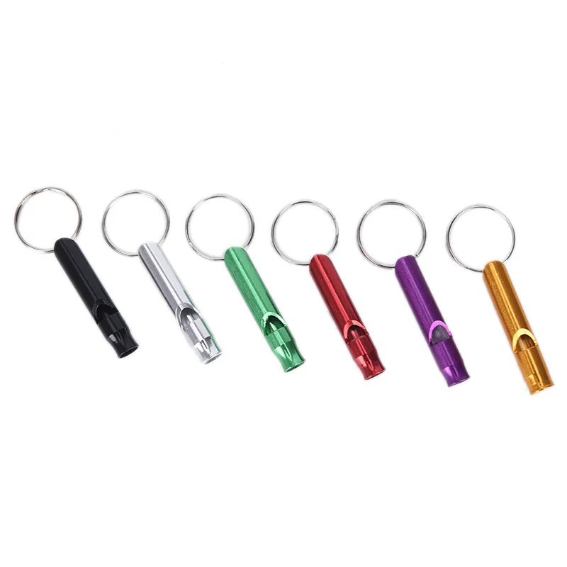 1Pcs Outdoor Metal Multifunction Whistle Pendant Keychain Keyring Outdoor Survival Emergency whistle keychain survival whistle sports whistle metal whistle