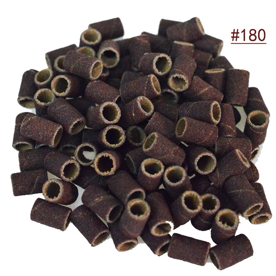 100 шт 80#120#180# Шлифовальная Пилка Для ногтей резинки для маникюра педикюра УФ удаление лака наждачная бумага инструмент сверла для ногтей Accssory JIND268