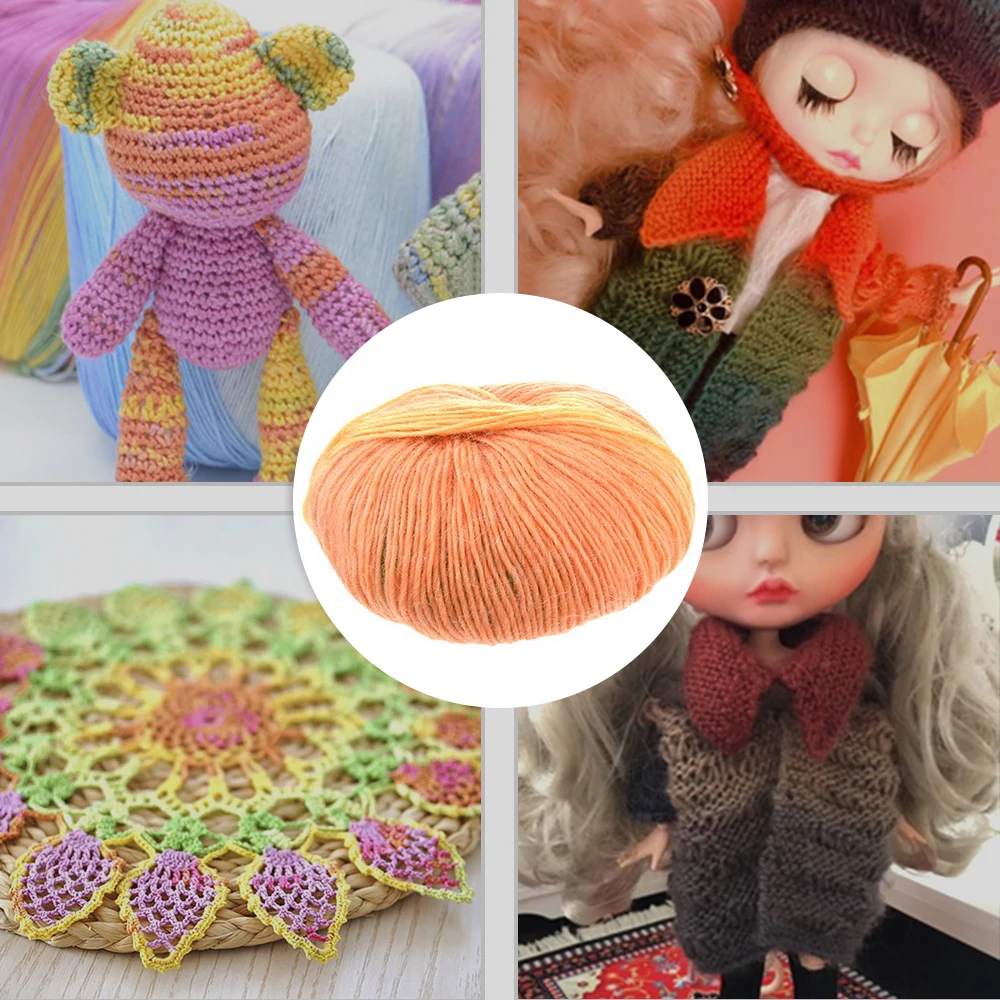 50 г/шт. DIY Вязание Мягкий детский молочный хлопок шерсть DIY пряжа, одежда ручная игрушка шляпа Подушка сиденья красочная шерстяная юбка-одеяло свитер