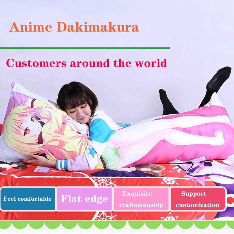 Рождественский чехол для подушки Zero Kara Hajimeru Isekai Seikatsu Rem Emilia Anime Dakimakura