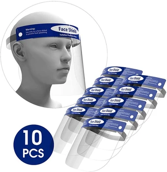 

20pcs Face M/Ask Clear Full Face Cover Protective Film Tool Anti-fog Dust-proof Premium PET Material Face Eyes Protector
