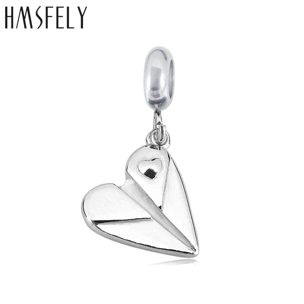 

HMSFELY 316L Stainless Steel Titanium steel Heart Shape Tags For DIY charms Bracelet Necklace Jewelry Making Dangles Accessories