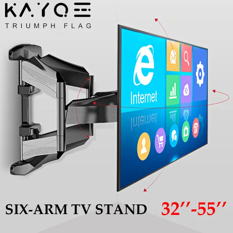 Крепление для телевизора с 6 рукоятками 32 55 &quotMAX VESA 400x400 мм кронштейн тв ЖК дисплея