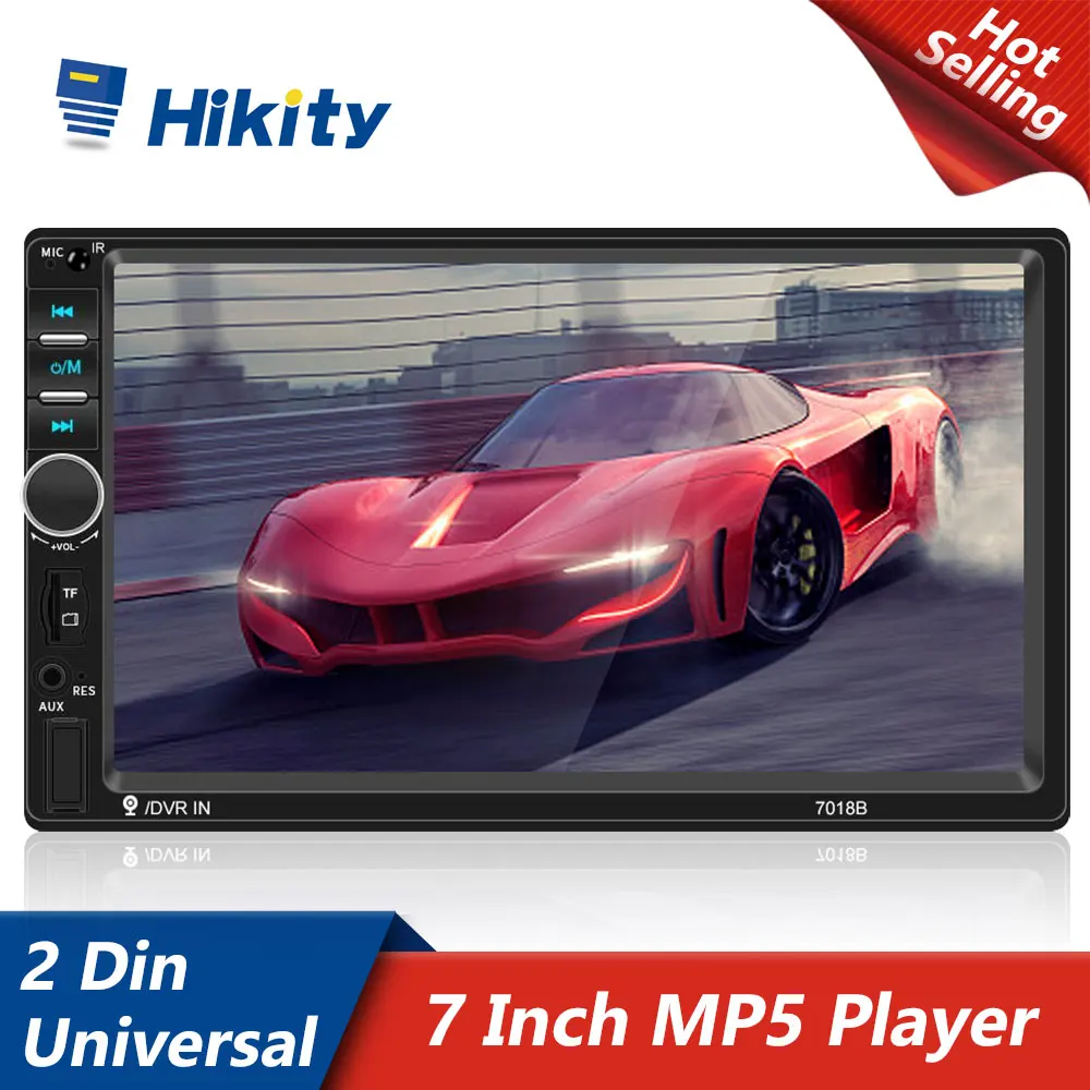 Hikity 2 Din Autoradio 7018B Multimedia Mp5 Player 7 ''Mirror Link Audio Stereo Per Volkswagen Nissan Hyundai Kia Toyota Honda
