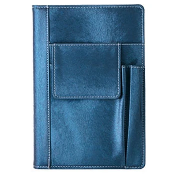 

Navy New Multifunctional Business Notepad Planner Office Notebook A5 Leather Notebook Hard Cover Creative Stationery Note Book
