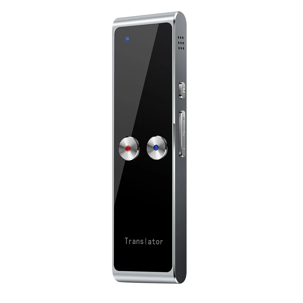 Silver Docooler T8 умный голосовой переводчик портативный двухсторонний перевод в режиме реального времени многоязычный для обучения путешествию бизнесу - Цвет: Silver