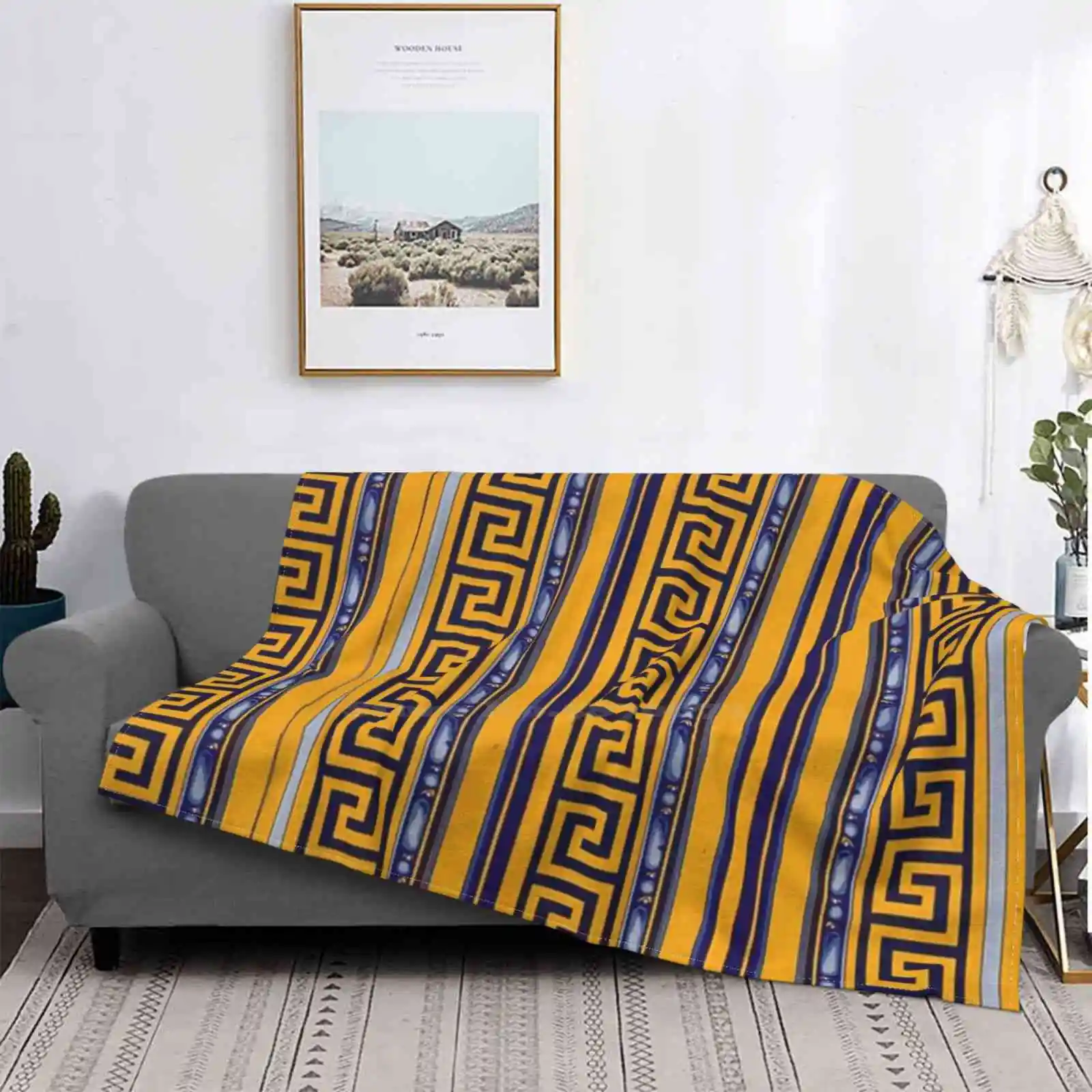 Забавное модное мягкое одеяло без названия в стиле тренда, текстурный клетчатый узор Dimpel