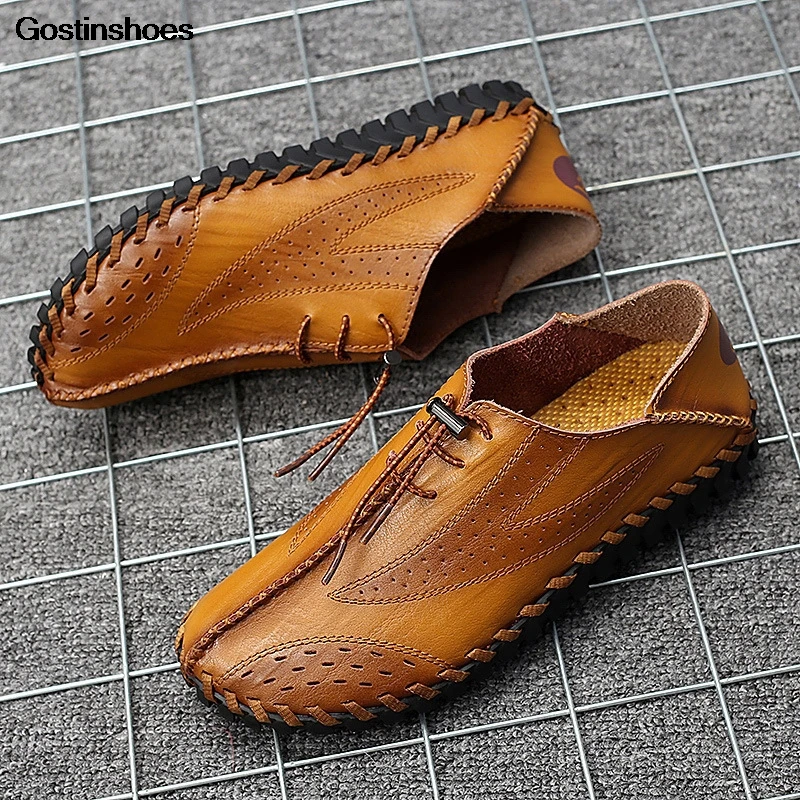 

Mens Sandles Sandalias Large Size 45 Closed Toe Genuine Leather 46 Size 47 Fashion Casual Leather Summer Sandals Mens