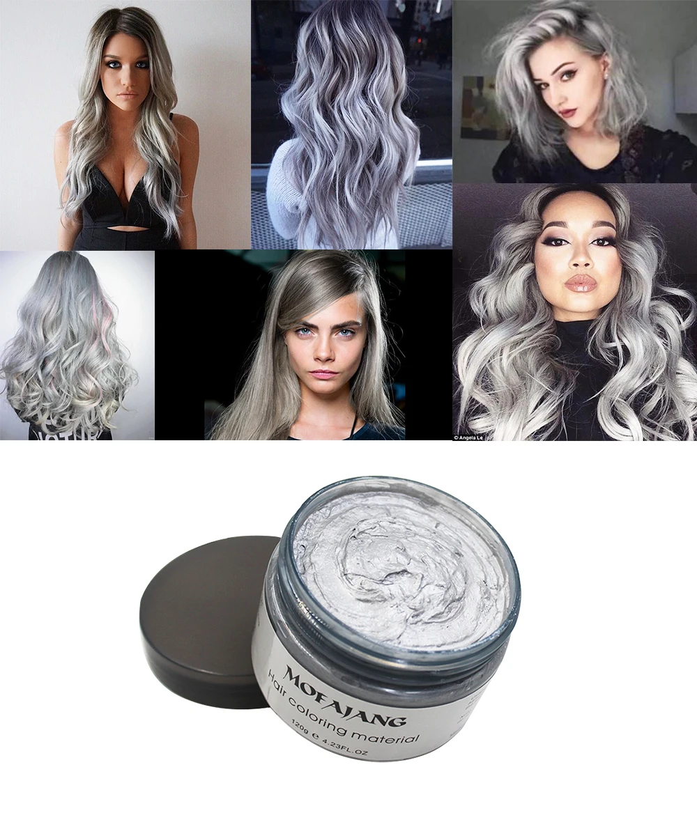 Sliver Grey Hair Wax09
