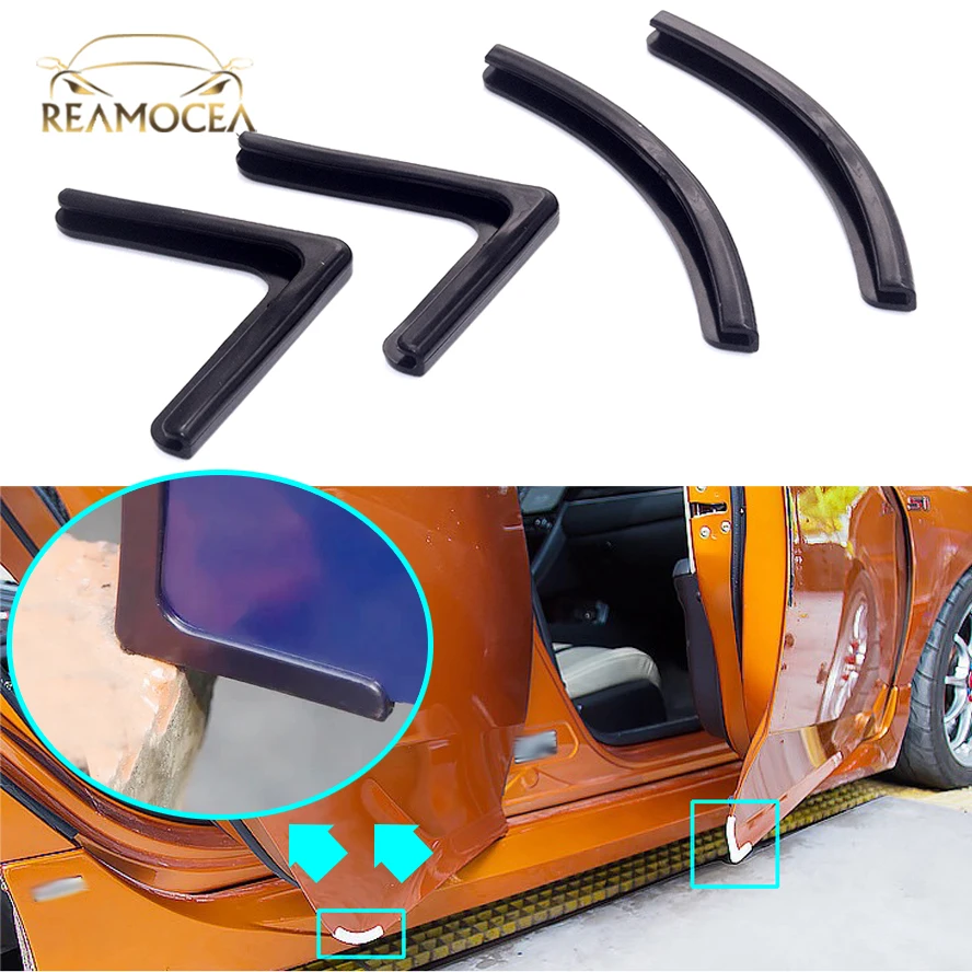 Reamocea 1 комплект силиконовая Автомобильная дверь боковой угол протектор Наклейка авто анти-столкновения полосы Стайлинг Подходит для Honda Civic