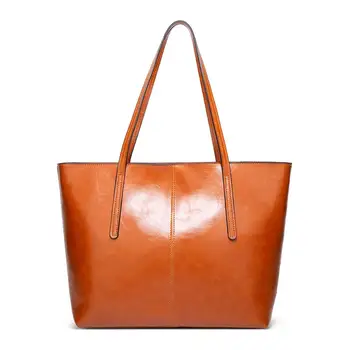 

PU leather women fashion big casual tote handbag ladies shoulder wax iol bag bolso mujer bolsa feminina for teenagers girls 2020