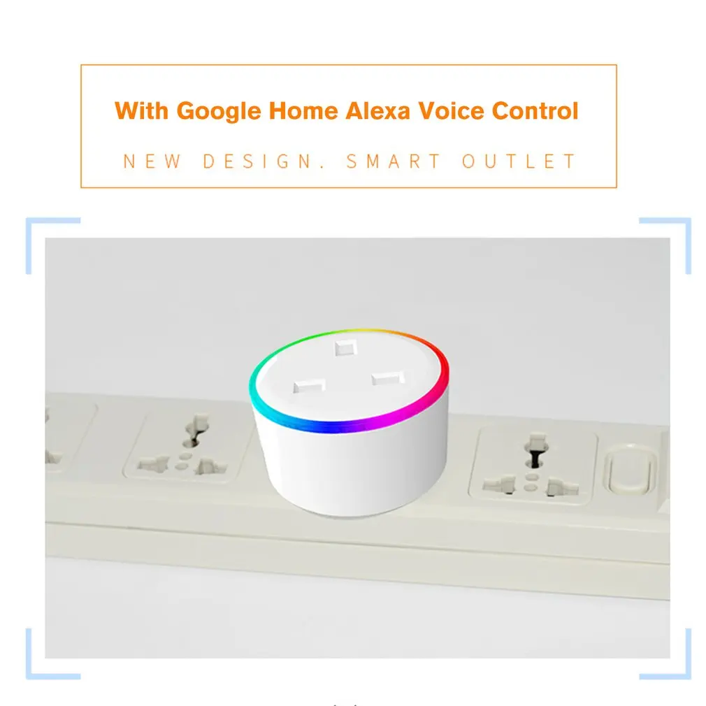 Умная розетка Smart Switch, Wi-Fi болт-заглушка отверстий синхронизации двигателя, умный дом, управление приложением, Беспроводная розетка, голосовая розетка, сценария, умная розетка, Великобритания