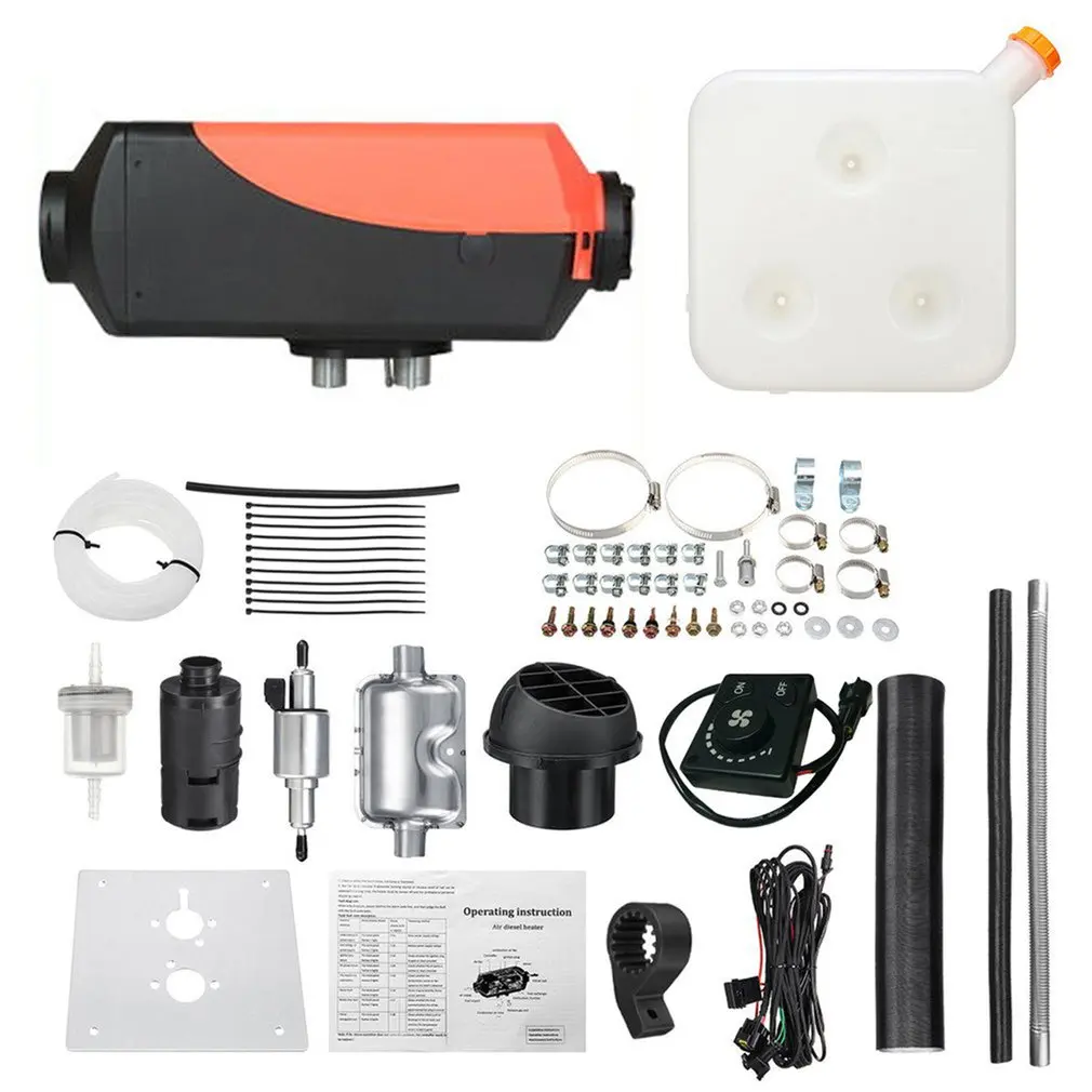 

12V 5Kw/3Kw/8Kw New Parking Diesel Air Heater Car Heater With Lcd Switch Remote Control Single Hole Heater