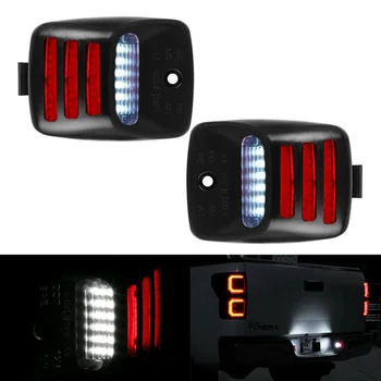 

RED OLED TUBE Full LED License Plate Light For Toyota Tacoma Tundra 05-15 Full LED Bumper License Plate Light Auto Parts