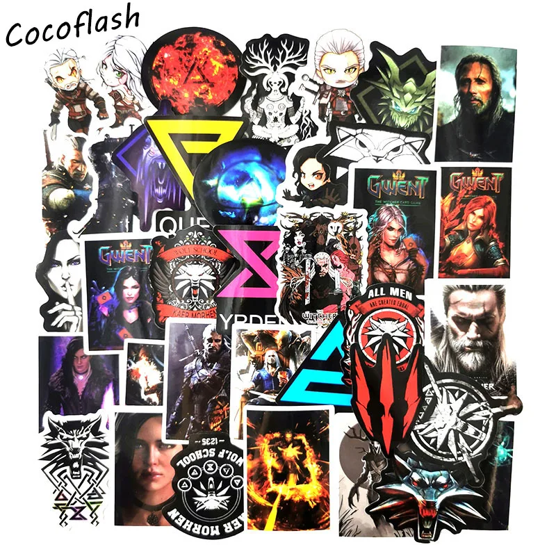 10/50PCS Game Cartoon Doodle Sticker For Laptop  Motorcycle Luggage Sticker Waterproof Stickers