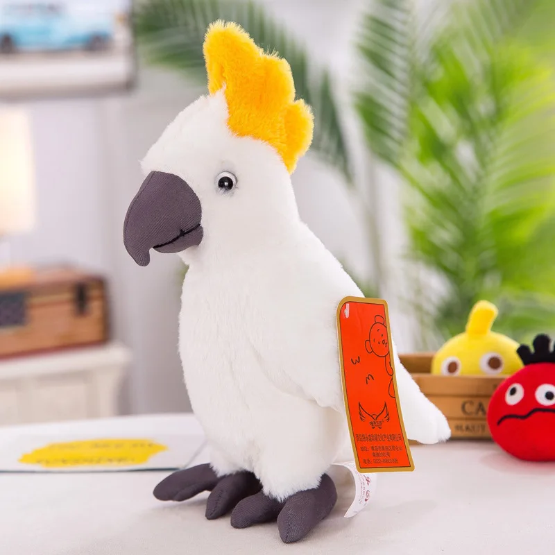 Cute 28cm Creative Models Simulation Parrot Plush Toy Stall Bird Animal Home Children's Toys Photography Props Doll