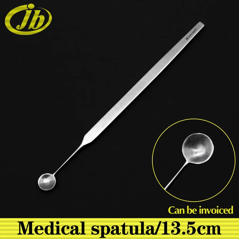 

Medical spatula 13.5cm scoop type design stainless steel ophthalmic instruments
