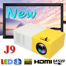 J9 Мини проектор 1080P HD проектор ультра портативные проекторы 30 тысяч часов жизни светодиодный проектор Pico поддержка сотового телефона