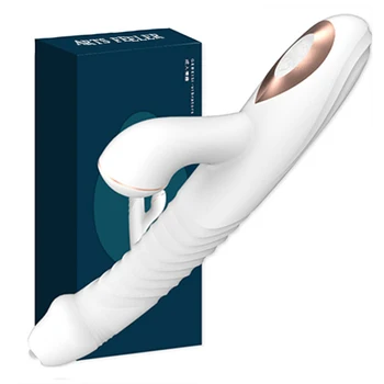 Rabbit vibrator sucking Clitoral Stimulator Tongue Licking G-spot Telescopic Swing Heating Dildos Vibrator Sex Toys For Women 2