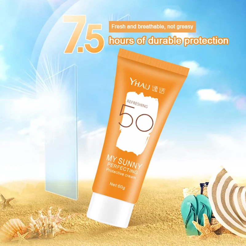 Солнцезащитный крем для кожи лица SPF 50, солнцезащитный крем для лица и тела, отбеливающий солнцезащитный крем, антивозрастной увлажняющий крем с масляным контролем