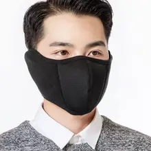 Новые ветрозащитные плюшевые маски Модные женские мужские теплые дыхательные маски два в одном флисовые наушники для лица зимние уличные