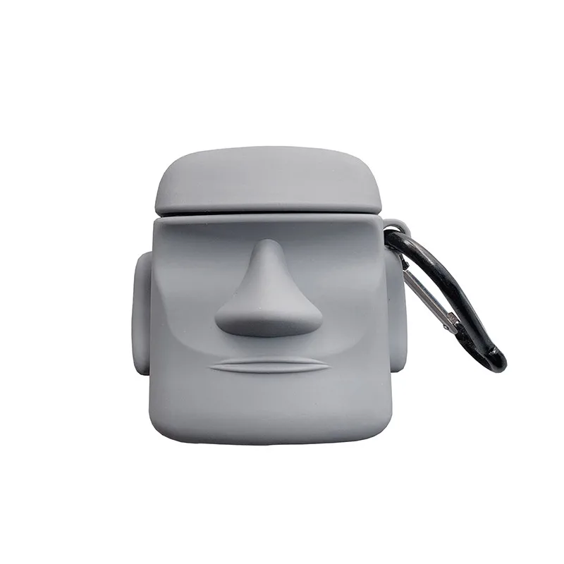 Чехол в винтажном стиле с изображением каменной статуи для Apple Airpods 2/1, роскошный силиконовый чехол для наушников, чехол для наушников Airpod, милый чехол