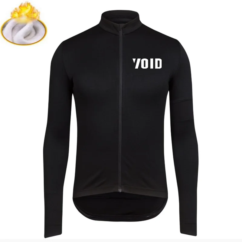 Ropa de invierno ciclismo зимние термо флисовые с длинным рукавом Велоспорт Джерси MTB дорожный Велоспорт Топы Void Открытый Велоспорт одежда - Цвет: Void