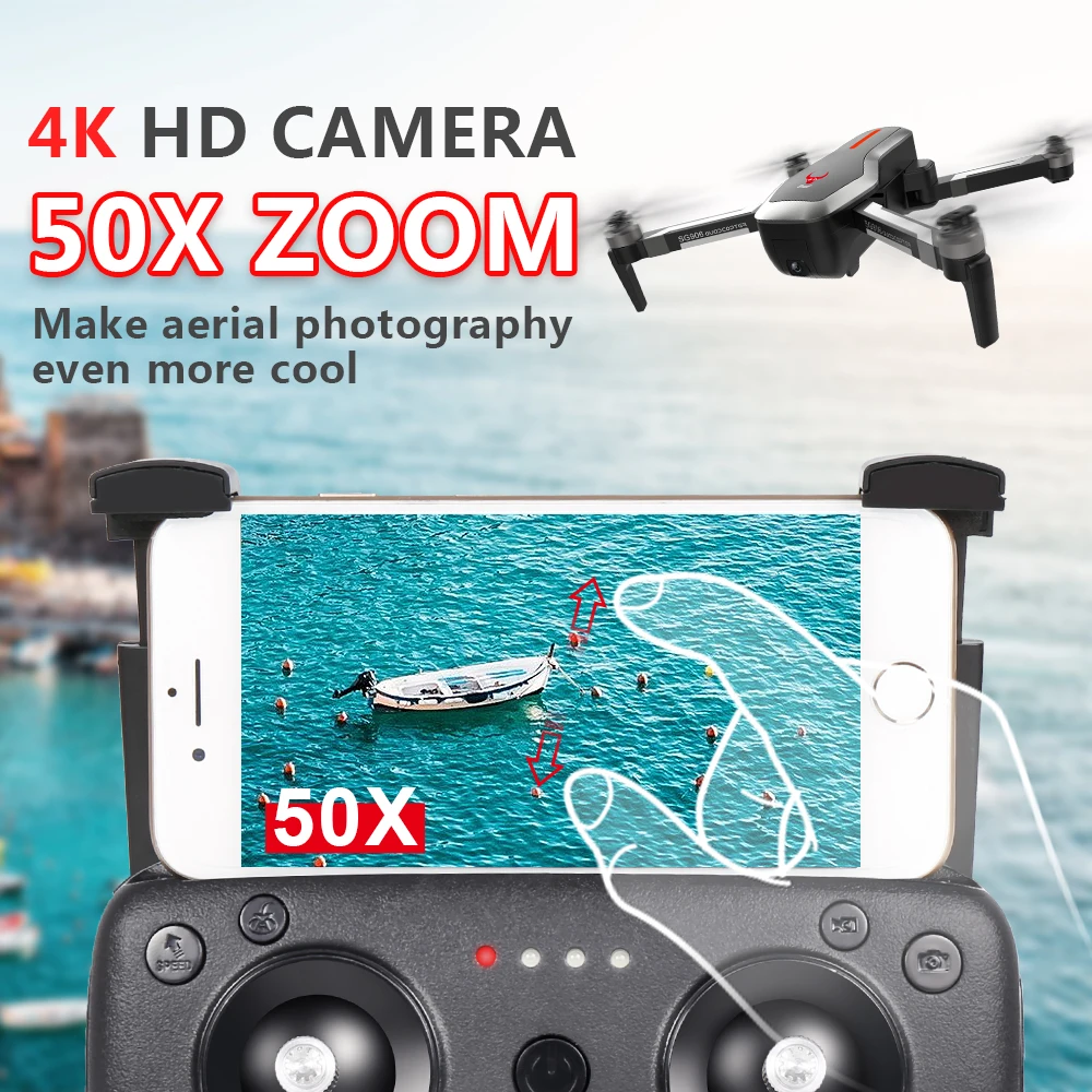 SG906 GPS 4k Дрон с камерой RC Квадрокоптер профессиональная камера селфи бесщеточная