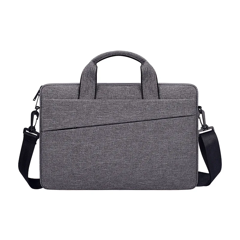 Dark grey Сумка для ноутбука для Macbook сумка-мессенджер для ноутбука 13' 14' 15' дорожный портфель для ноутбука для Dell hp samsung - Цвет: Dark grey
