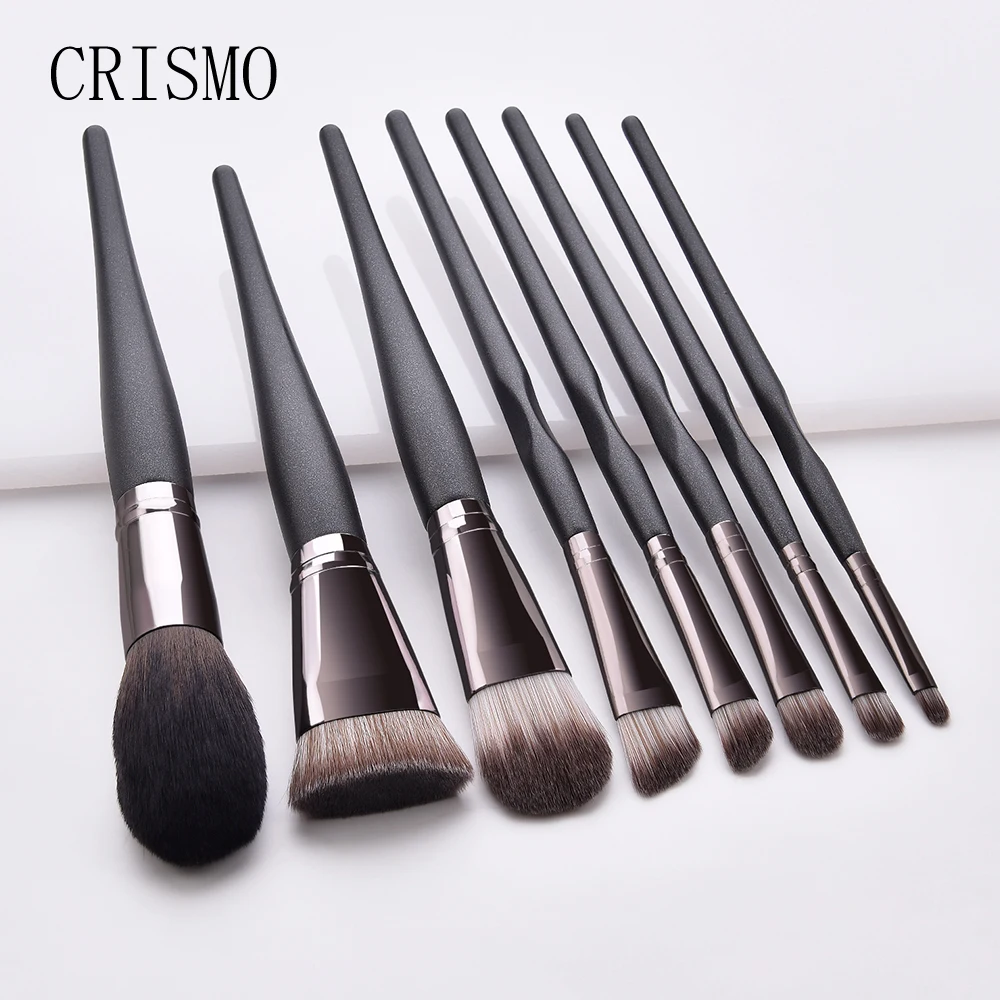 CRISMO Роскошные 8 шт. набор кистей для макияжа инструменты Тональная основа тени для век губ многофункциональная Косметика Красота набор кистей для макияжа