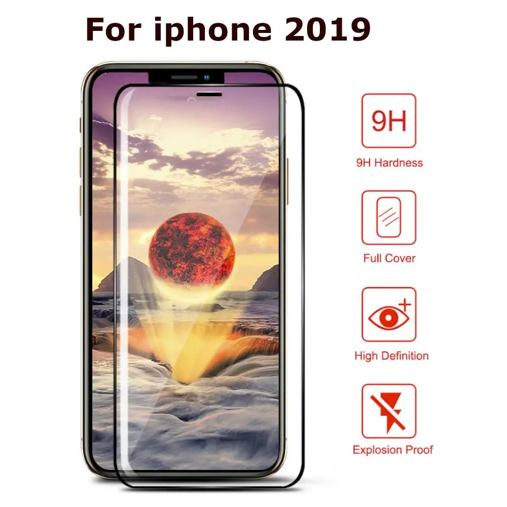 Пленка из закаленного стекла для iPhone 11 Pro Max 6,5 Защитная пленка с полным покрытием для iPhone XS Max XR X 6 6s 7 8 Plus