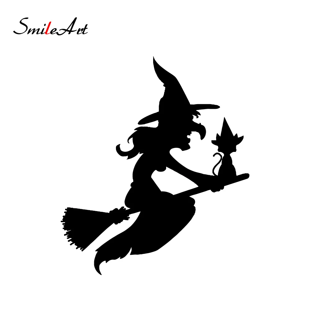 Креативные наклейки с ведьмой для автомобилей забавная Автомобильная наклейка