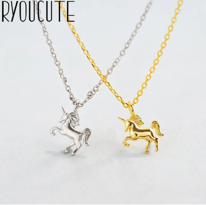 

New Bohemian 925 Sterling Silver Horse Necklaces For Women Vintage Necklaces Christmas Gifts Collares Accessories