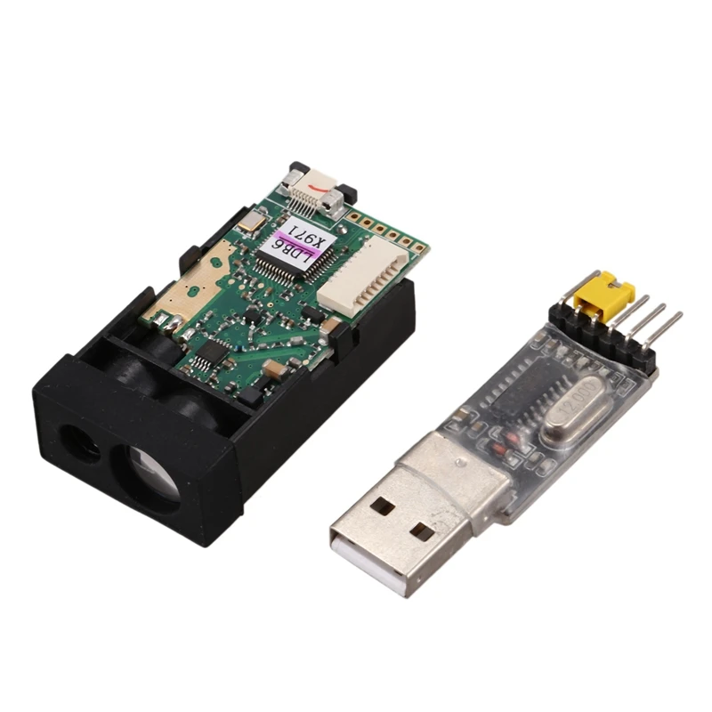 

50M Distance Measuring Sensor Range Finder Module Single Continuous Measurement Communication TTL Level Sensor