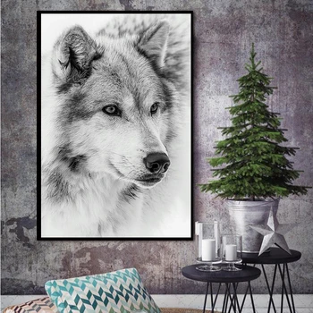 

Watercolor Wolf Wall Art Canvas Painting Nordic Posters And Prints Wall Pictures For Living Room Home Decor