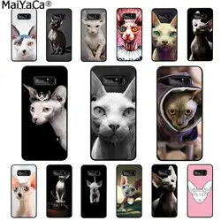 MaiYaCa Canadian Hairless Beerus cat Новое поступление черный чехол для телефона samsung Note 3 4 5 7 8 9 galaxy A50 A70 galaxy J7 2018