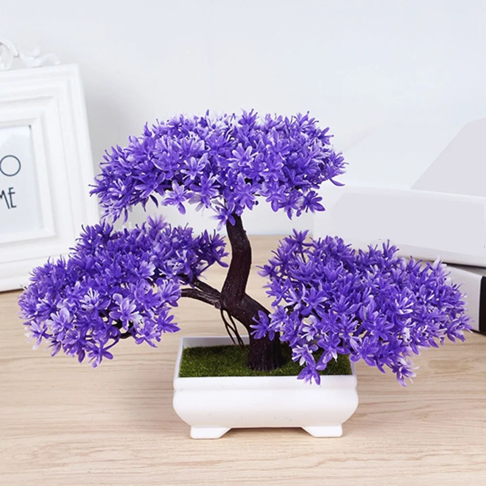 Plastic Wedding Home Furniture Decor Garden Artificial Plants Fake Milan Grass Foliage Plant Tree Home Decor Knick-Knacks