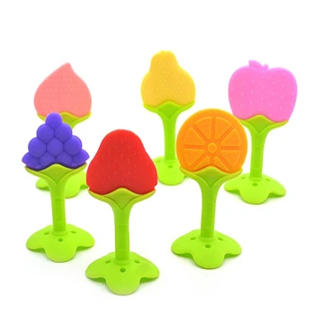 

Baby Toy Three-dimensional Fruit Silicone Teeth Gum Baby Chews Molar Rod Toy
