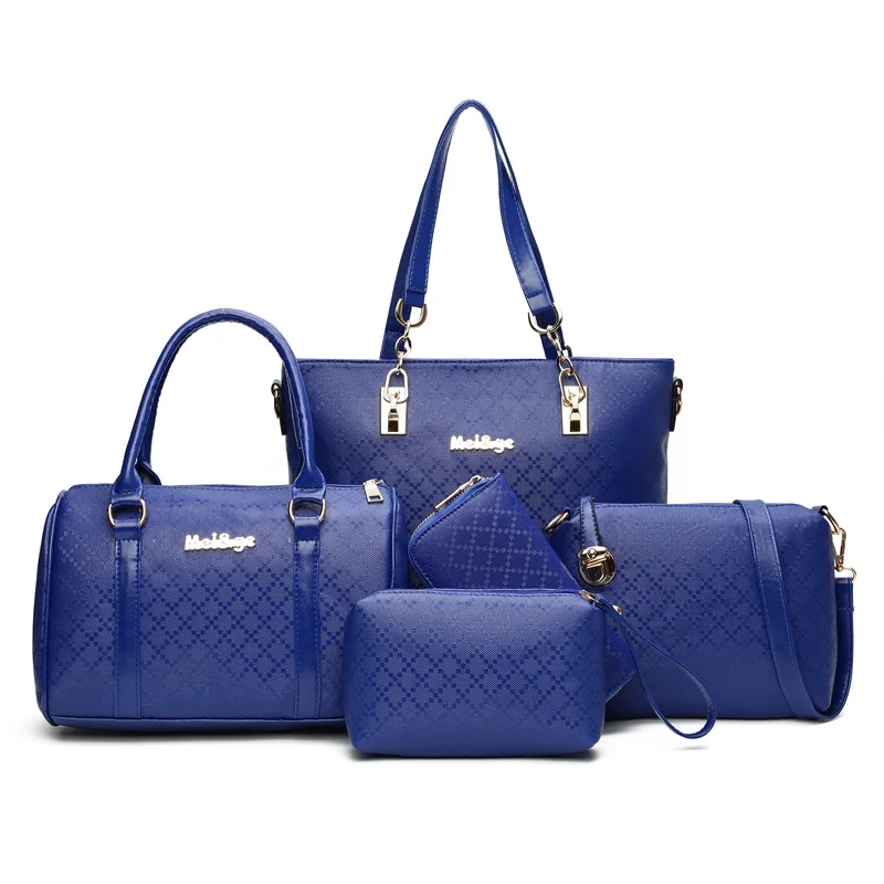 

Holy Snow Beauty 2017 New Style Europe And America Versatile Cool Five-Piece Different Size Bags Simple Shoulder Bag/ Hand Bag S