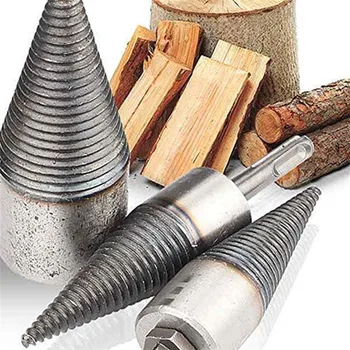 

Drill Bit Chop Wood Splitting Tool Cone Log Splitters Breaking Machine Breaker Firewood Chopper Electric Hammer Drill