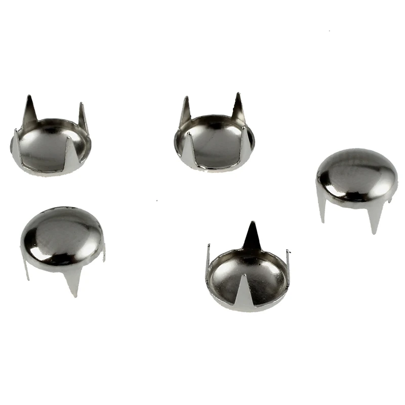 100pcs 7MM ANTIQUE Silver Round Dome Metal Studs Spots Nailheads Fastners