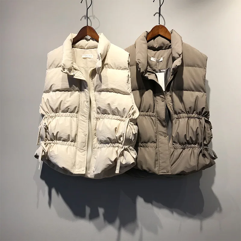 Хлопковое пальто, верхняя одежда, зимний жилет, толстая секция, сохраняющая тепло, жилет, пальто с отложным воротником, однотонное пальто для холодного сезона, женская одежда
