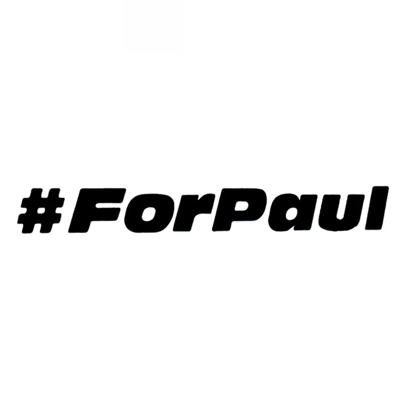 Fashion #FOR PAUL Decals High Quality Car Decoration Personalized Pvc Waterproof Window Black/white 21cm * 3cm | Автомобили и
