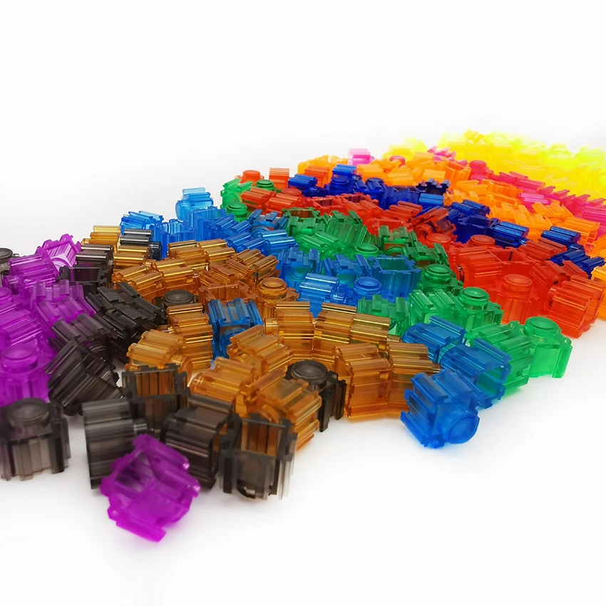 

AQUARYTA 2500pcs 8mm*8mm Building Blocks Mini Diamond Micro transparent Building Blocks DIY Creative Bulk Model Figures Kids Toy