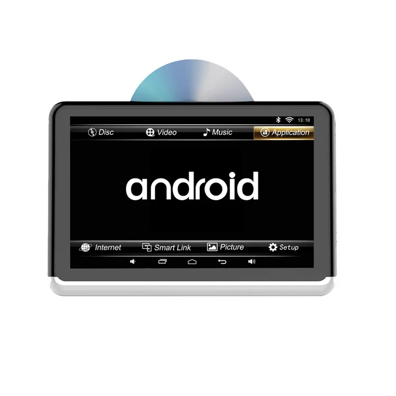 10,1 дюймов HD экран подголовник автомобиля Android 6,0 dvd-плеер 1080P Full HD Поддержка wifi/HDMI/USB/TF/BT ram 1 ГБ набор логотип загрузки приложения