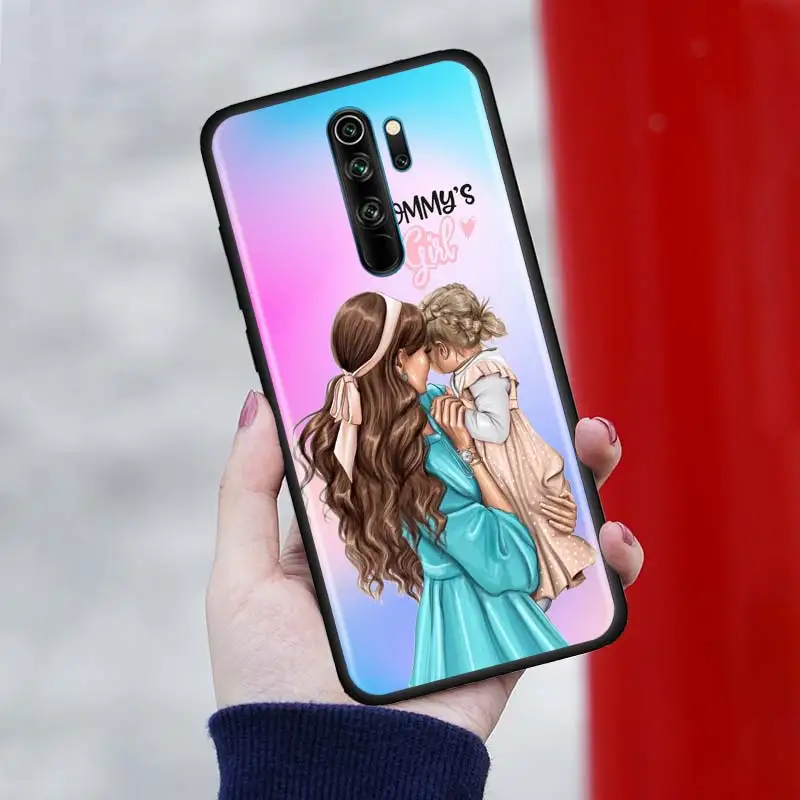 Woman Fashion Girl Super Mom Baby Case For Xiaomi Redmi Note 7 8 8t 9s Note 8 9 Pro Redmi 6a 7a 8a K K30 Pro Silicone Cover Fitted Cases
