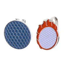 2 шт. Карманный сплав Магнитный Мяч для гольфа маркер и зажим для шляпы аксессуары для гольфа