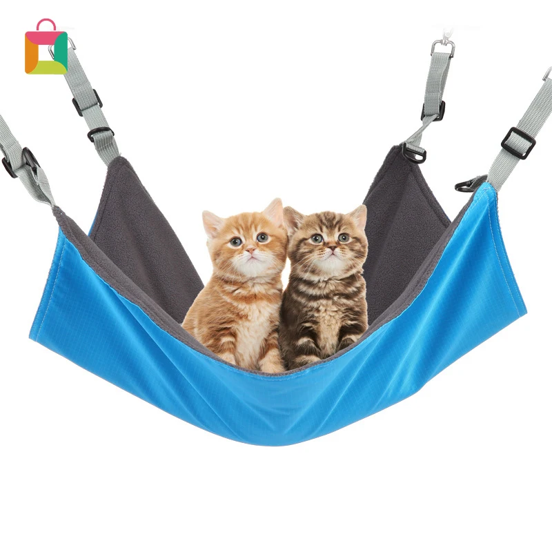 

Two-sided pet cat cage hammock Two-sided pet puppy soft sleeping pad resting hammock hamster hammock Cozy